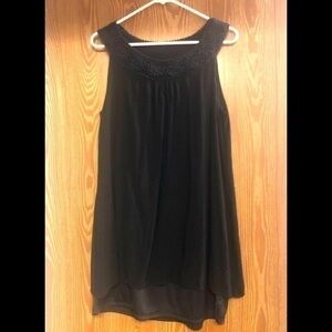 NY Collection black mini dress